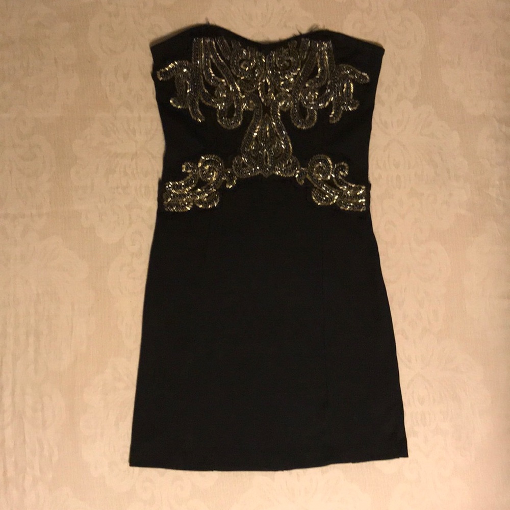Free People sexy intricate little black dress